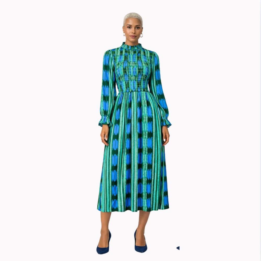 Aurelia Midi Smocked Dress